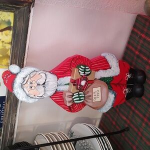 Handcrafted Santa Claus Christmas Decor Hand-painted Signed Vintage '97